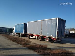 Scania R480 camión furgón + remolque furgón