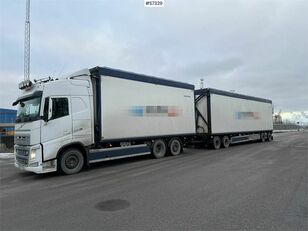 Volvo FH 6x2 wood chip truck with trailer camión furgón
