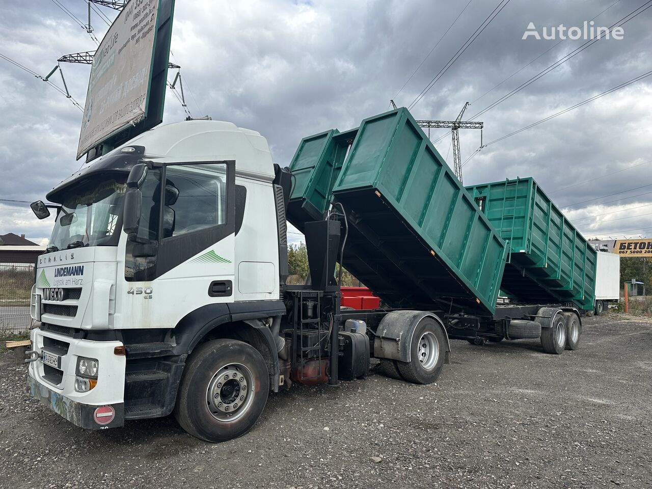 IVECO Stralis camión para chatarra + remolque volquete