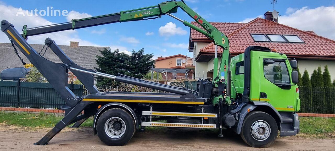 DAF LF 55 220 Bramowiec + HDS camión portacontenedores