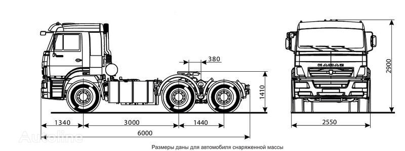 KamAZ 6460 (6h4) tractora nueva