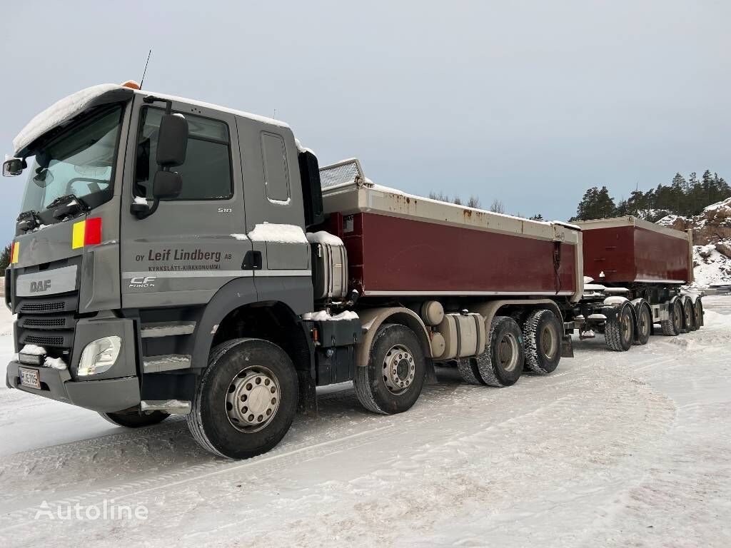 DAF CF 510 FAD  volquete + remolque volquete